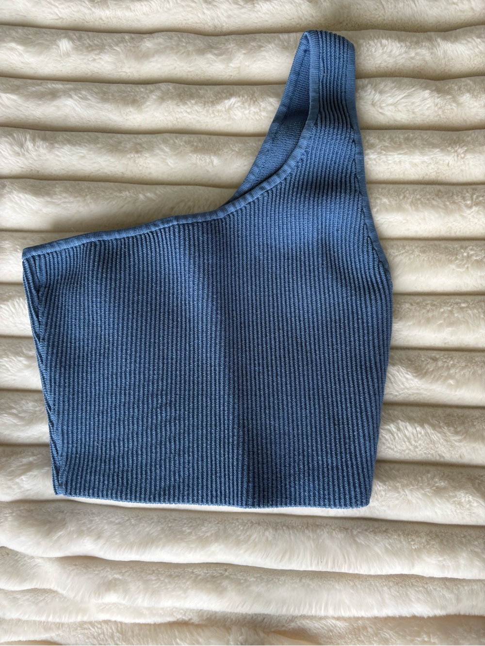 Babaton one shoulder sculpt knit tank